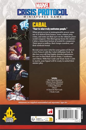 Atomic Mass Games Marvel: Crisis Protocol Cabal Affiliation Pack - Assemble Your Villainous Cabal! Tabletop Superhero Game, Ages 14+, 2 Players, 90 Minute Playtime, Made - Image 4